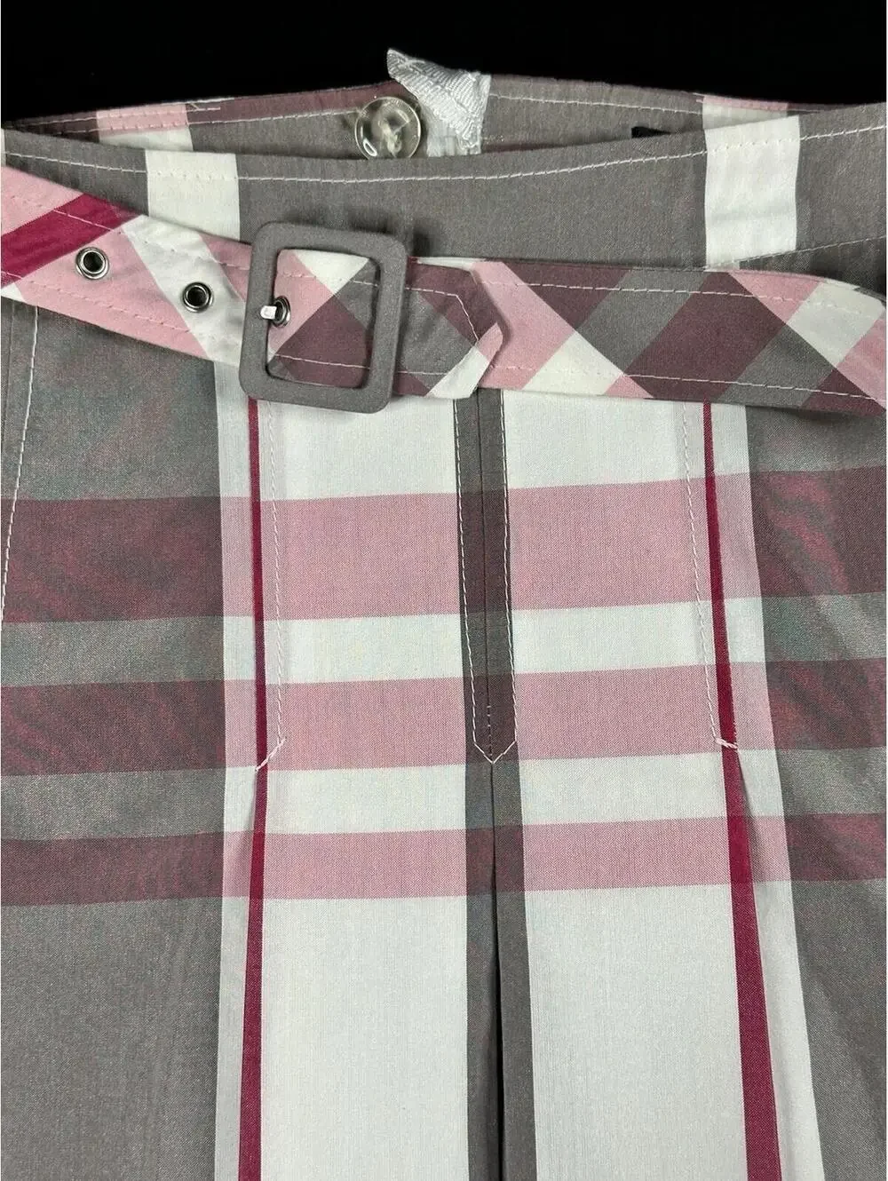 🌸✨ Daniel Hechter Paris Plaid Belted A-Line Skirt ✨🌸